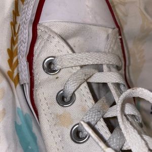 white low top converse